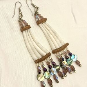 Chic Multicolor Beaded Dangle Earrings